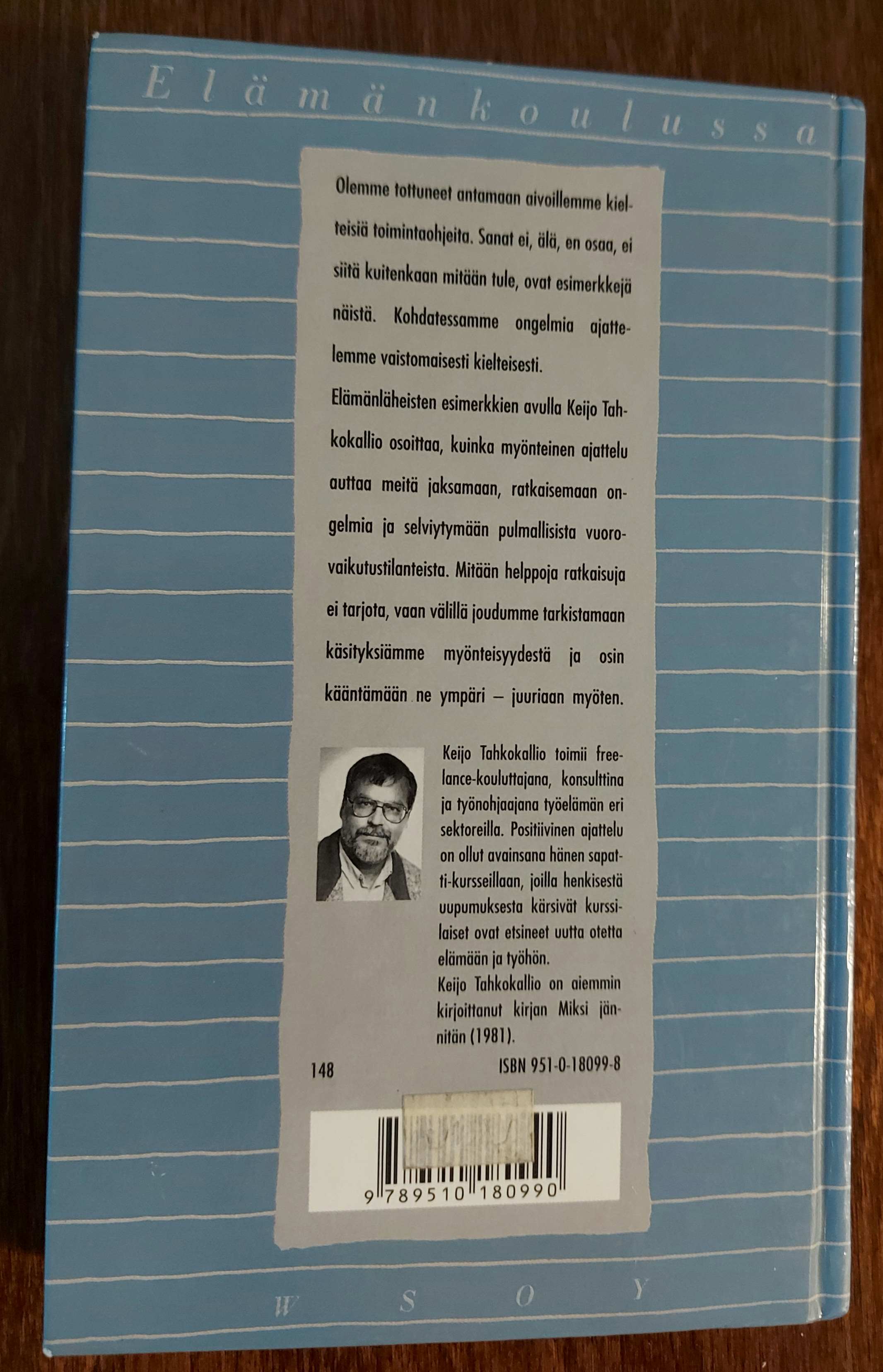 018 Ajattele myönteisesti takakansi