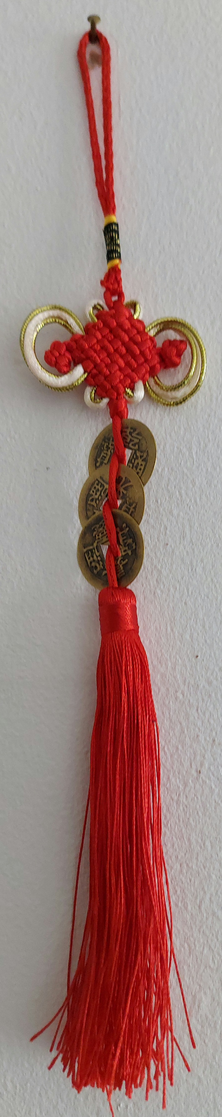 Fengshui kolikkonauha punainen