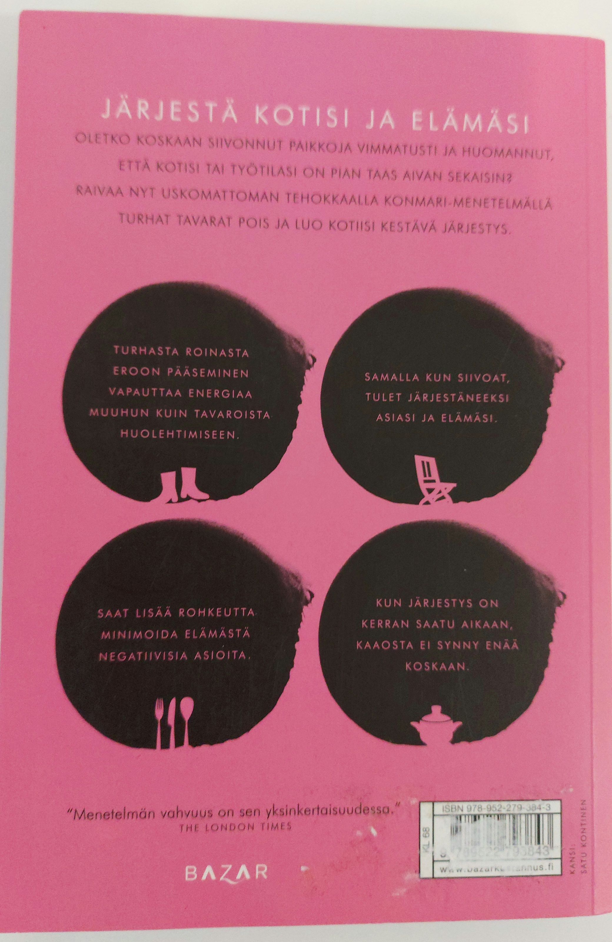 Konmari takakansi päivitetty